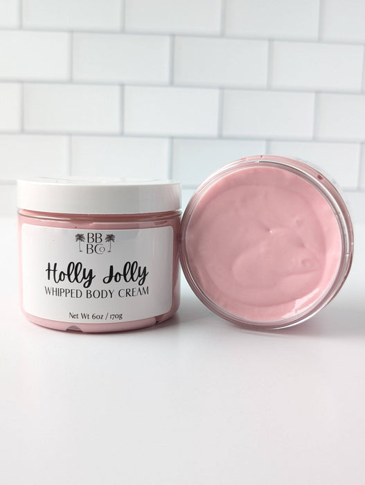 Beachy Bubbles Bath Co - Holly Jolly Whipped Body Cream - Christmas 2025