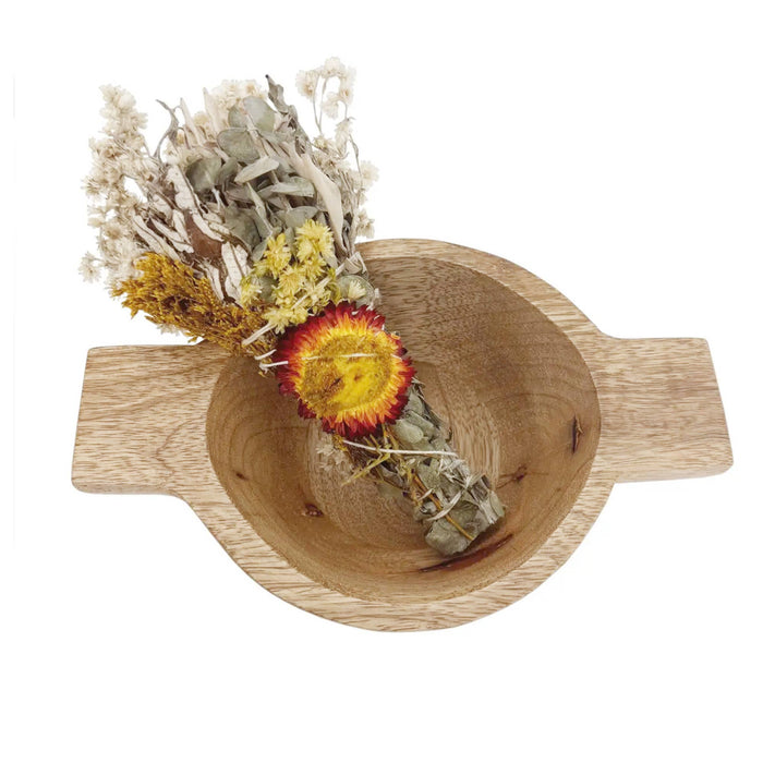 Andaluca - 6" Strawflower Sage Smudge Wand