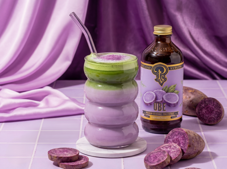 Portland Syrups - Ube Syrup 12oz - Coffee /Tea / Cocktail / Mocktail