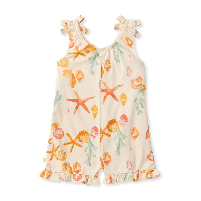 Burt's Bees Baby - Starfish & Shells Organic Girl Romper