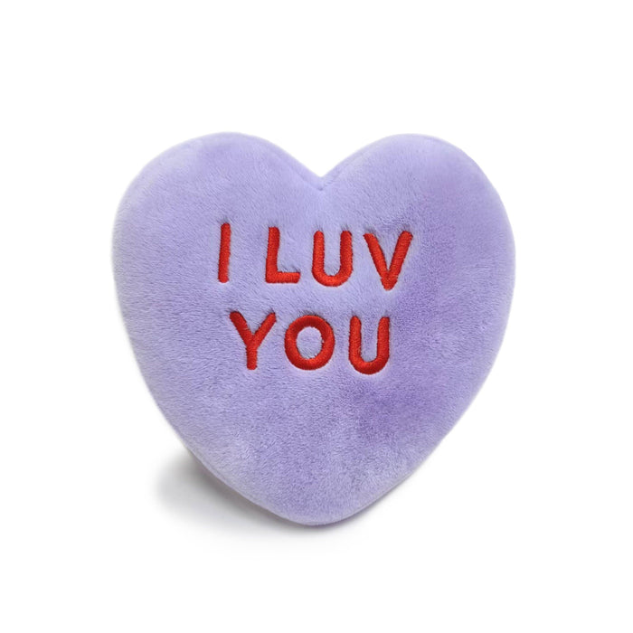 Warmies - Plush Toys - Lavender - Gifts - Valentines - Sweethearts I LUV YOU Convo Heart Warmies - Valentines Gifts