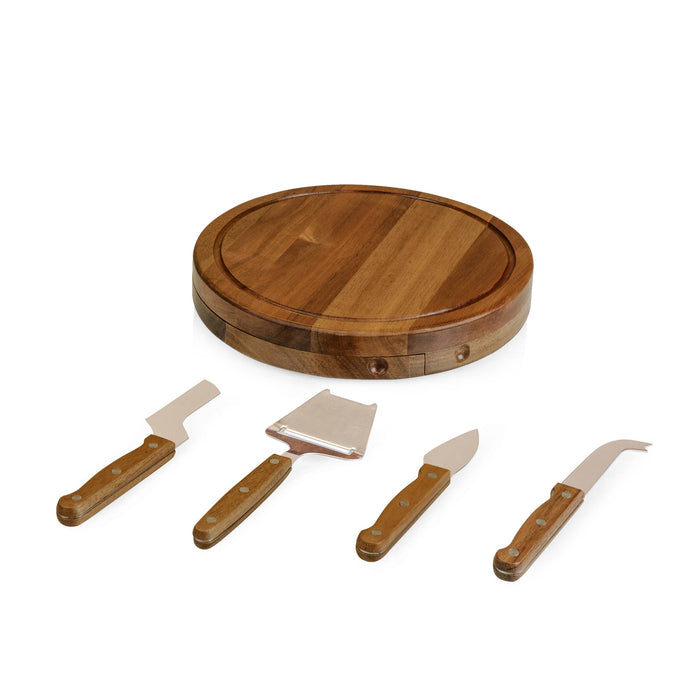 Picnic Time Family of Brands - Acacia Circo Cheese Cutting Board & Tool Set