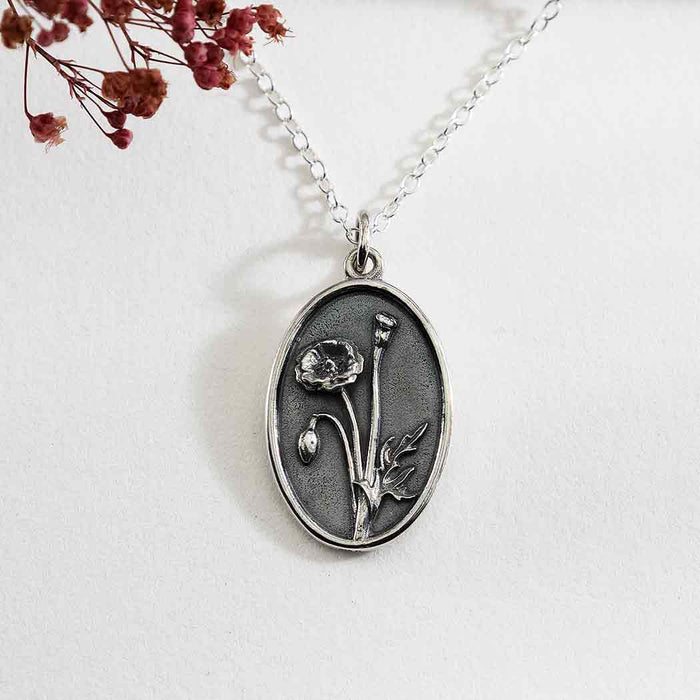 Nina Designs - Sterling Silver Birthflower Necklaces