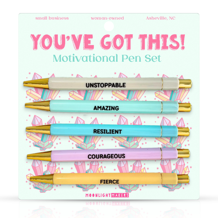 Moonlight Makers - You've Got This - Encouraging Pen Set - Gift, Girl Boss