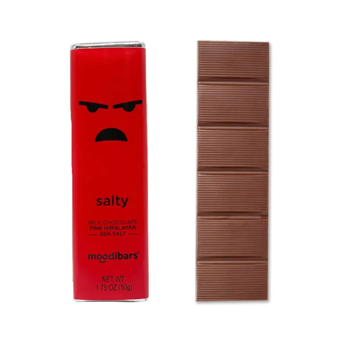 Astor Chocolate Corp. - Moodibars SALTY Milk Chocolate Pink Himalayan SeaSalt 1.75oz
