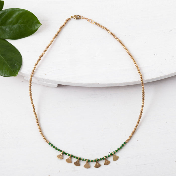 Baizaar - Triangle Drop Color Necklace
