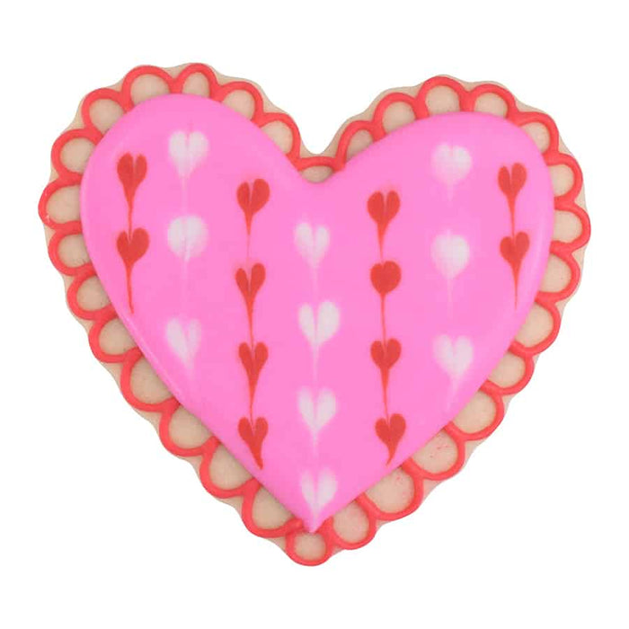 R&M International - Fluted Heart Cookie Cutter (3.5")