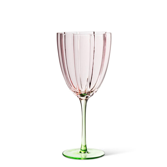 Abbott - Flower Look Wine Glass-8.5"H(13oz)