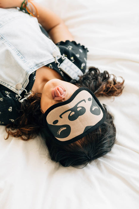 Ten Thousand Villages - Sloth Velvet Sleep Mask