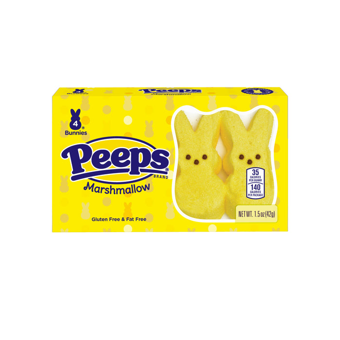 Grandpa Joe's Candy Shop - PEEPS 4ct Yellow Marshmallow Bunnie