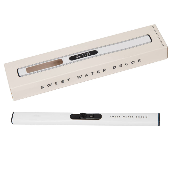 Sweet Water Decor - White Rechargeable Electric Lighter - Home Decor & Gifts