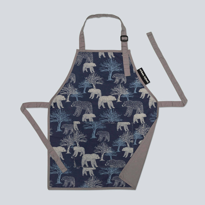 Urban Infant - Little Helper Kids Apron, Washable Cotton/Poly - Bears