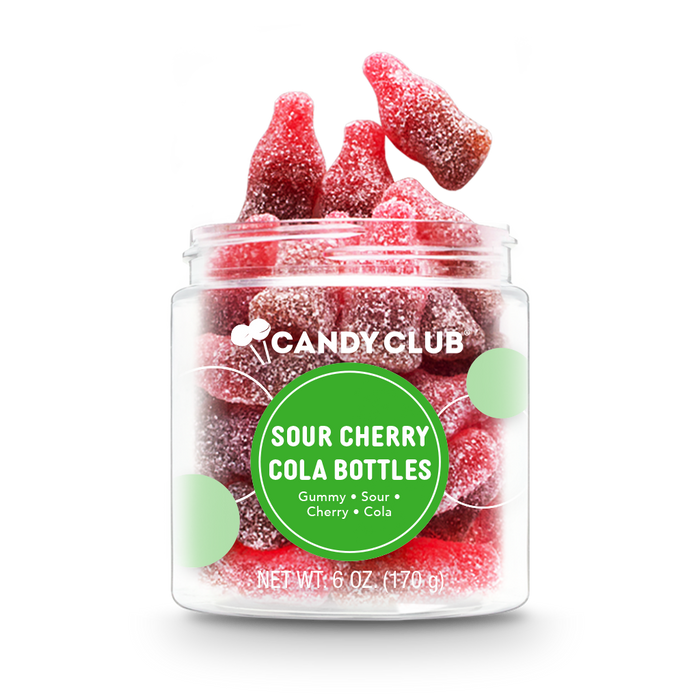 Candy Club Sour Cherry Cola Bottle Gummies