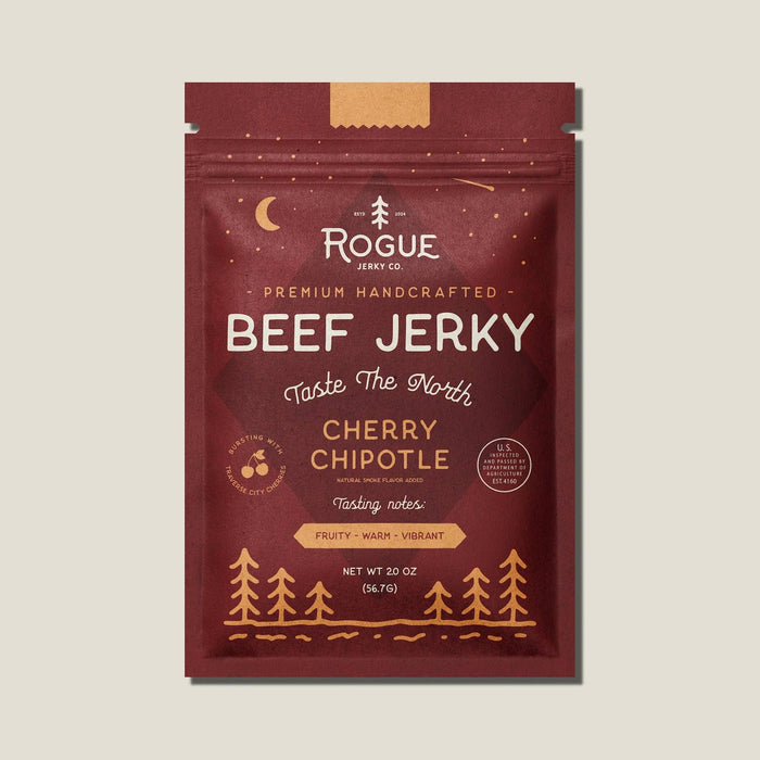 Rogue Jerky Co. - Cherry Chipotle Beef Jerky- 2.0 OZ.