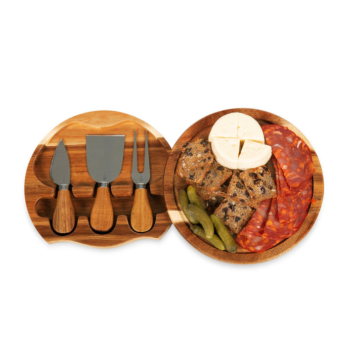 Picnic Time Family of Brands - Acacia Brie Cheese Cutting Board & Tools