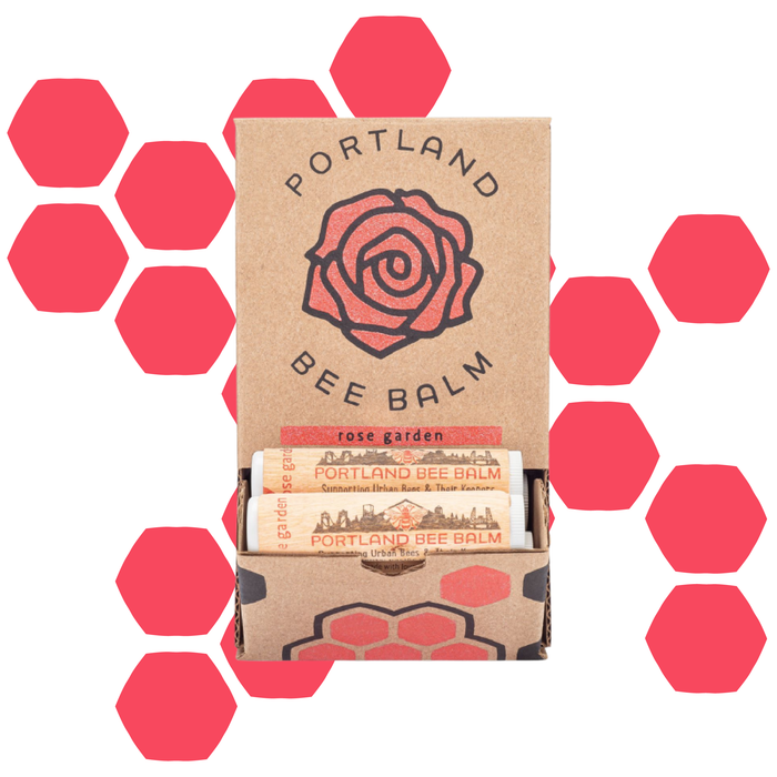 Portland Bee Balm Organic Rose Garden Beeswax Lip Balm