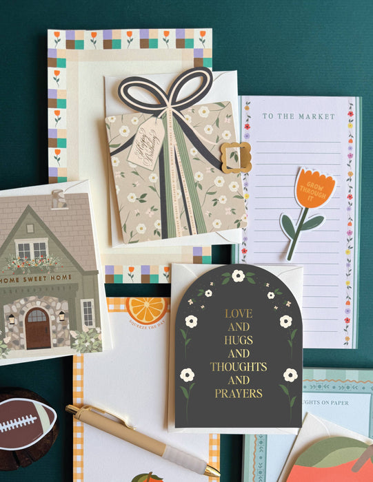Ginger P. Designs - Love and Prayers Arch Sympathy Greeting Card