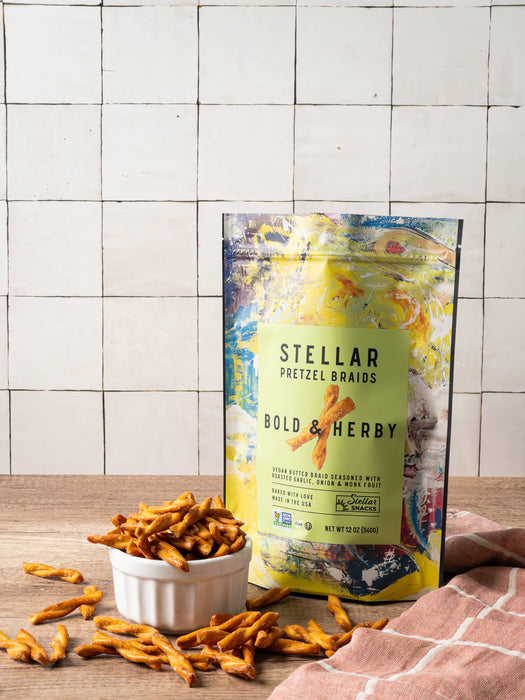 Stellar Snacks - Stellar Pretzel Braids -Bold & Herby - 12oz
