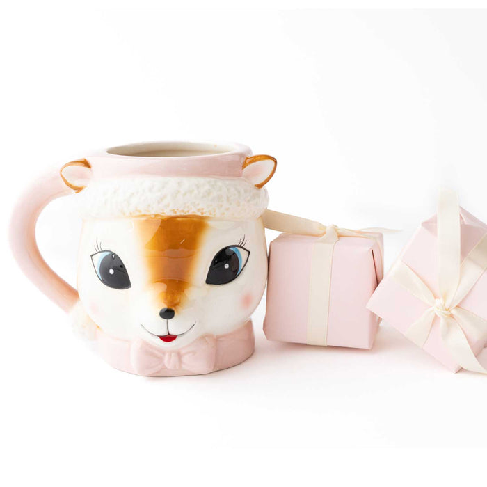 8 Oak Lane - Pink Reindeer Coffee Mug