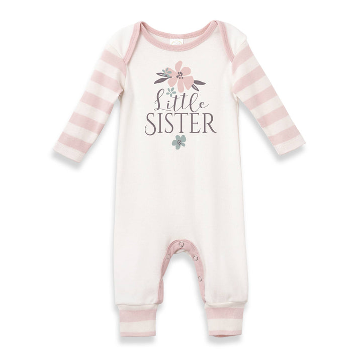 Tesa Babe Baby Girl's "Little Sister" Bamboo Romper