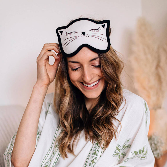 Ten Thousand Villages - Cat Nap Velvet Sleep Mask