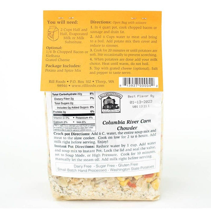 Rill Foods - Large Columbia River Corn Chowder Soup Mix