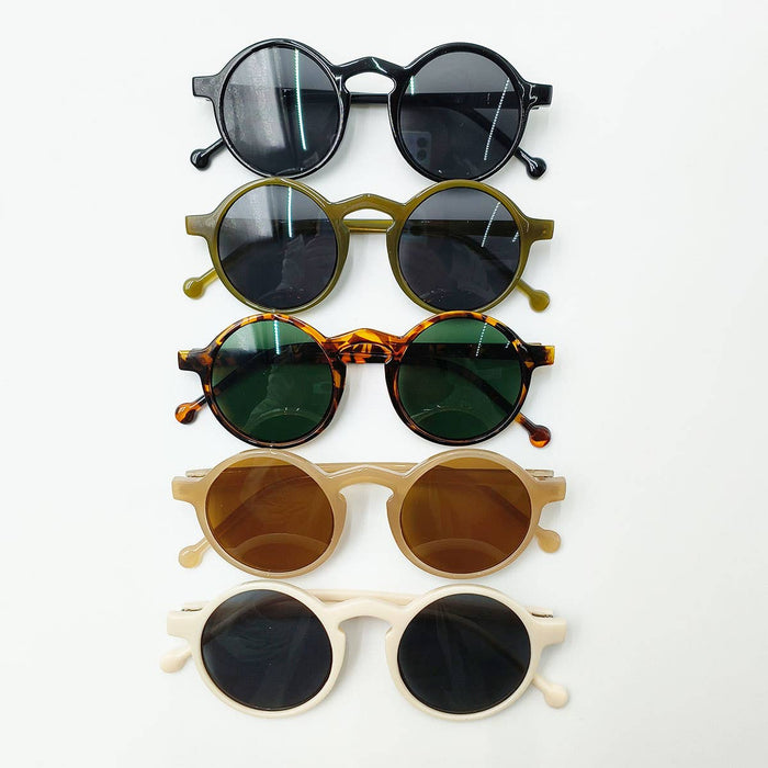 ACCITY - ROUND FRAME TINTED LENS FASHION GLASSES UNISEX_CWASG0286
