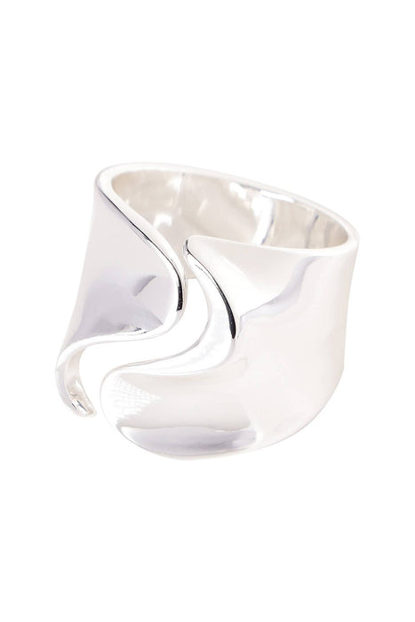 Zoey Simmons - Open Scroll Ring In Silver - SP