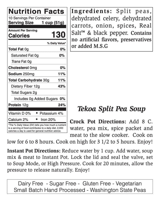 Rill Foods - Large Tekoa Split Pea Soup Mix