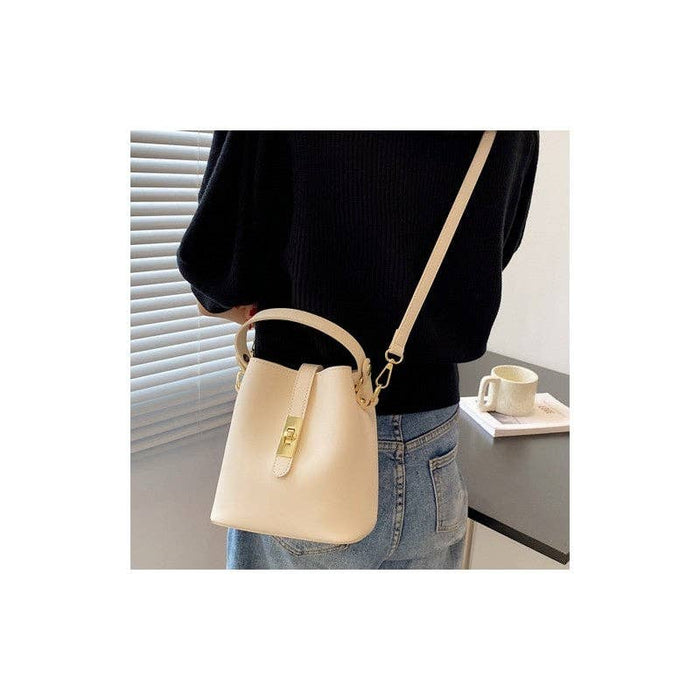ShieldChic - PU Leather Crossbody Bucket Bag