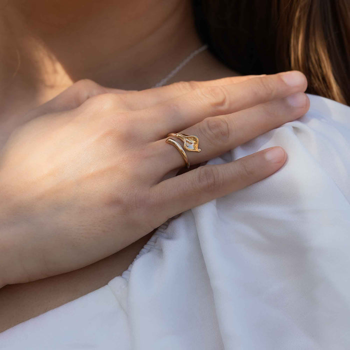 Nina Designs - Adjustable Calla Lily Ring