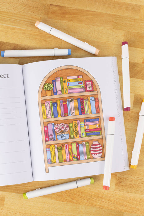 Elyse Breanne Design - All Booked Up Coloring Book | Bookish & Reading