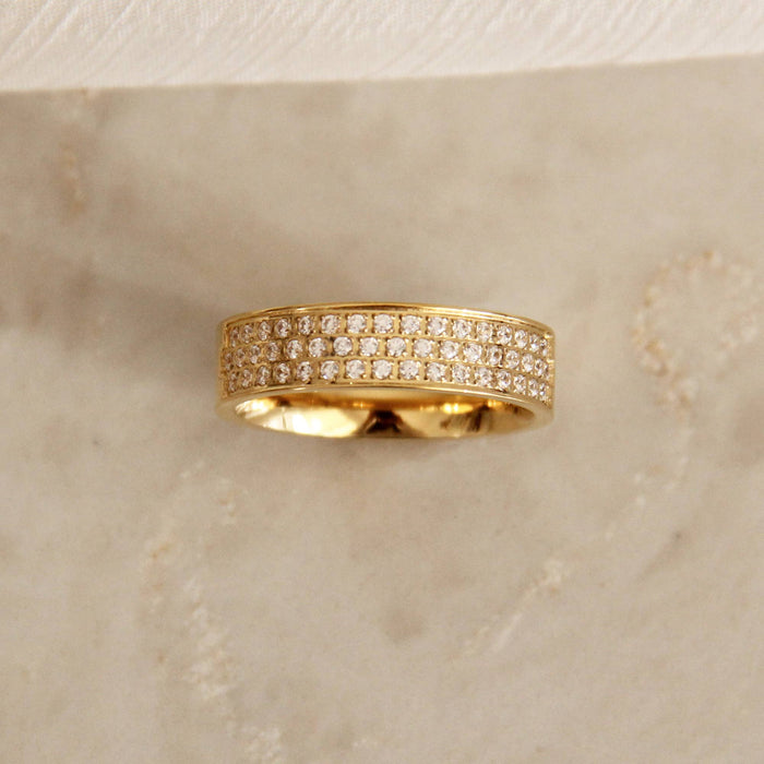 MAIVE - Pave CZ Wide Band Ring