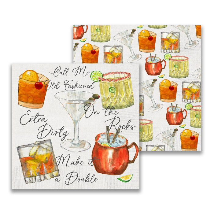 French Graffiti - Mixed Cocktails Cocktail Napkin