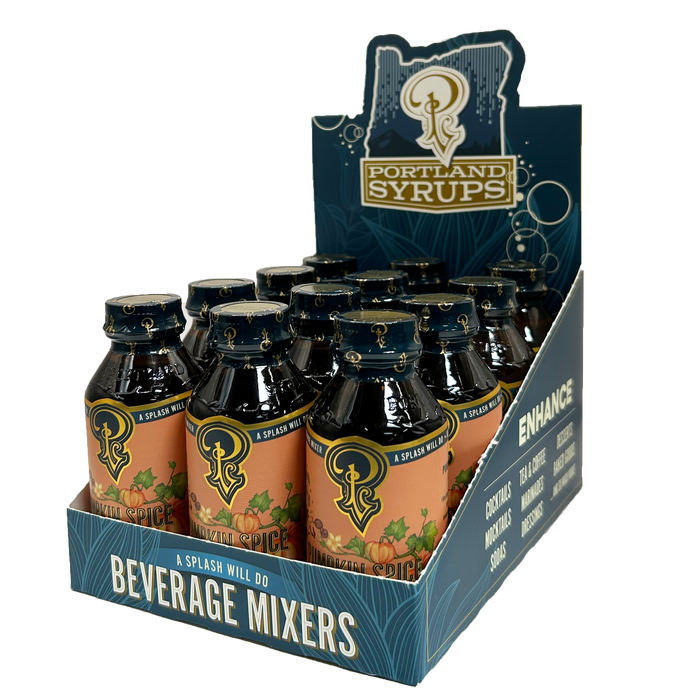 Portland Syrups - Pumpkin Spice Syrup 3.4 oz - coffee, tea, cocktail mixer