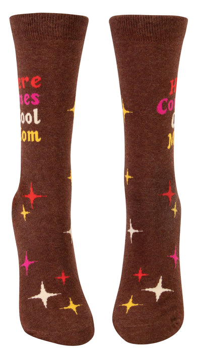 Blue Q - Here Comes Cool Mom Crew Socks