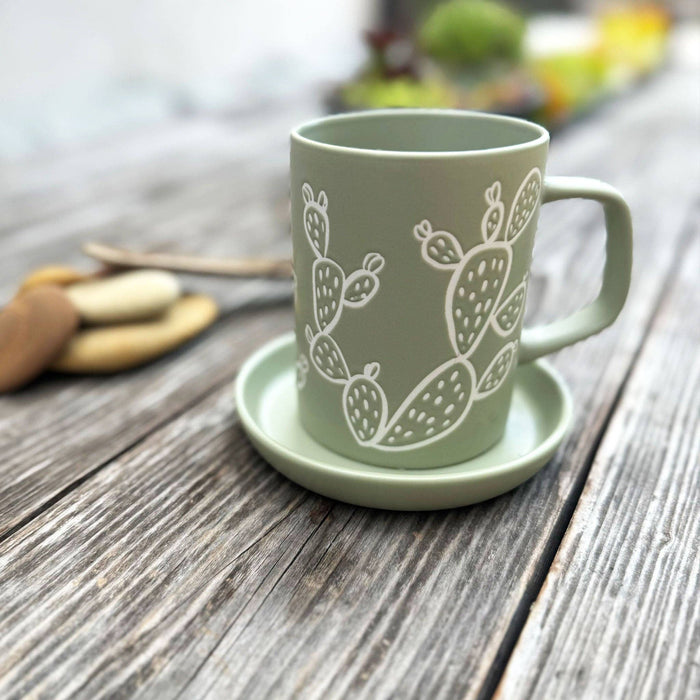 Living Goods by Ore’ Originals - Cuppa Color Coaster | Prickly Pear Cactus