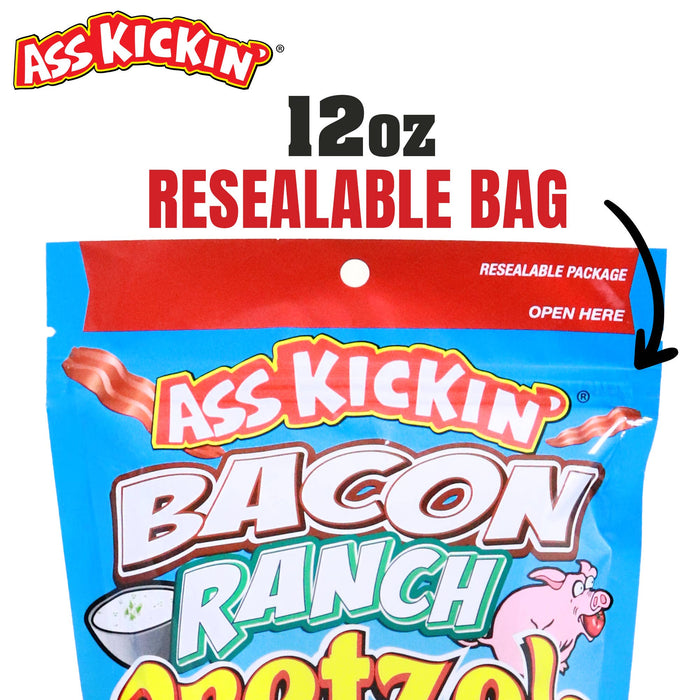 Southwest Specialty Food - Ass Kickin’ Bacon Ranch Pretzel Twists – 12 oz Bag