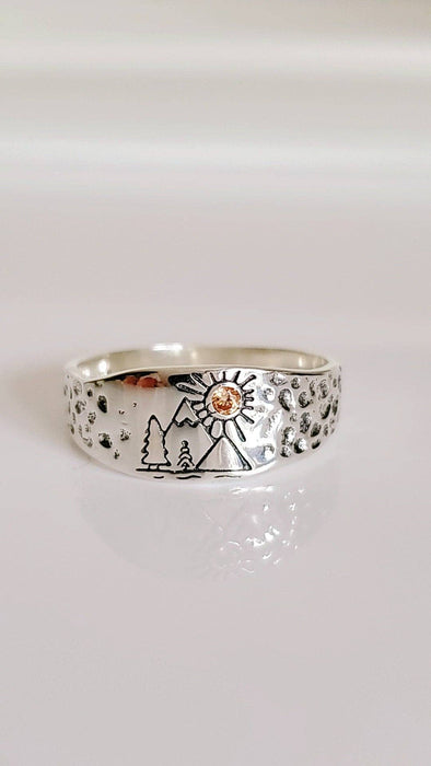 Ring Lizard Jewelry - Mountain Lover Ring – 925 Sterling Silver