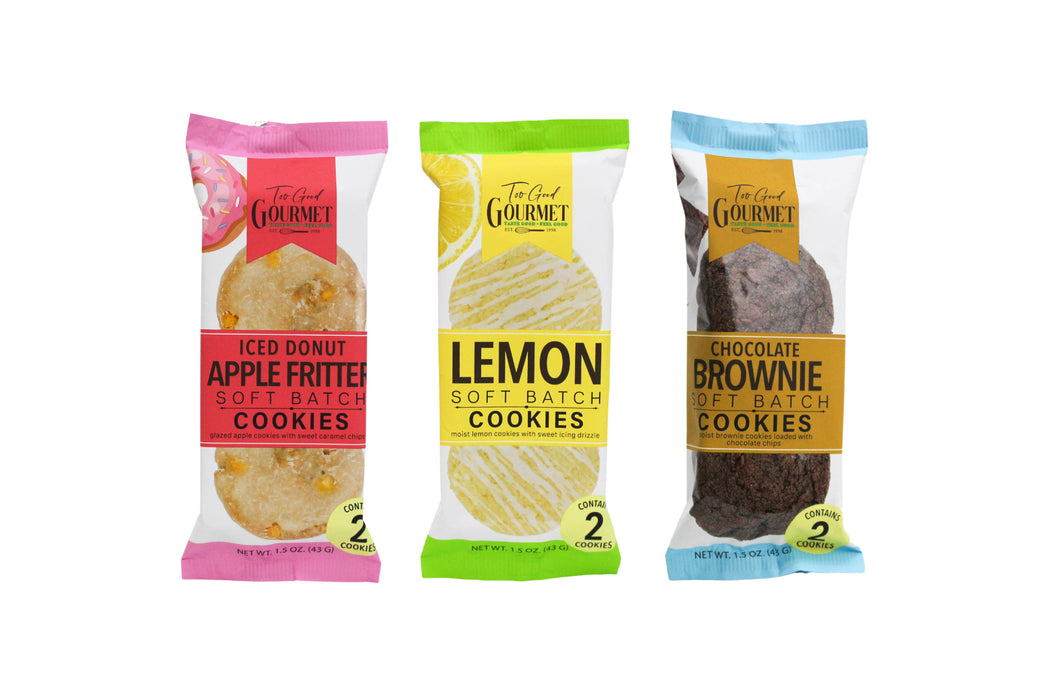 Too Good Gourmet - Individually Wrapped Cookies: Lemon, Apple Fritter & Brownie