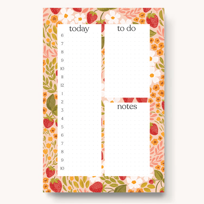 Elyse Breanne Design - Floral Daily Planner Notepad