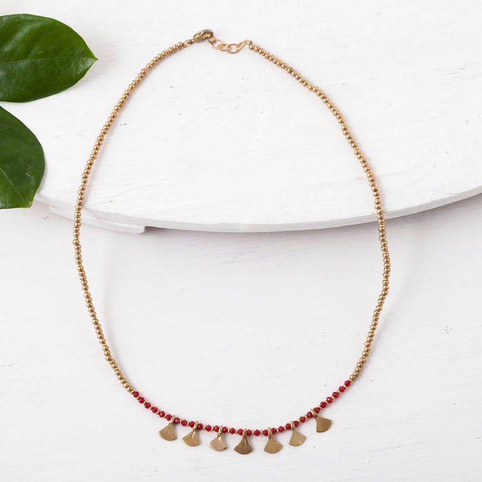 Baizaar - Triangle Drop Color Necklace
