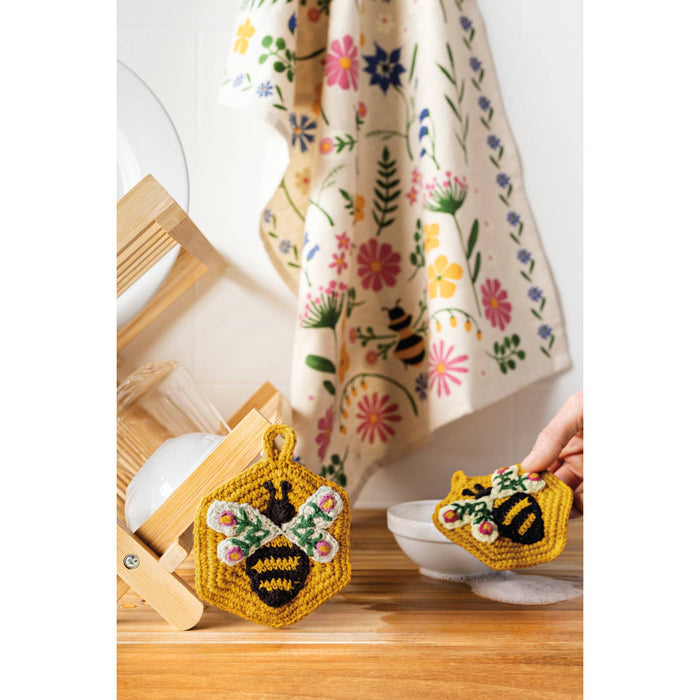 Now Designs by Danica - Bee Garden Crochet Sponges Set of 2
