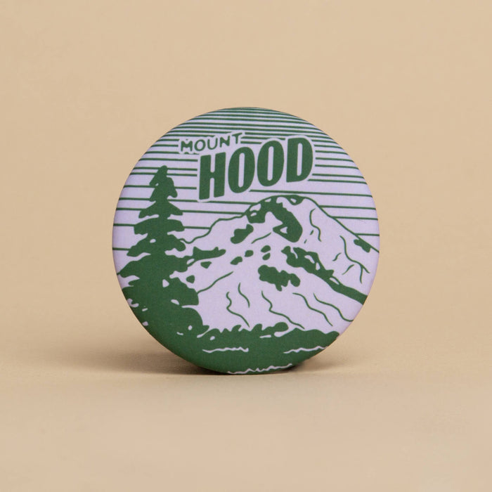 Tender Loving Empire - Mount Hood Round Magnet (Purple)
