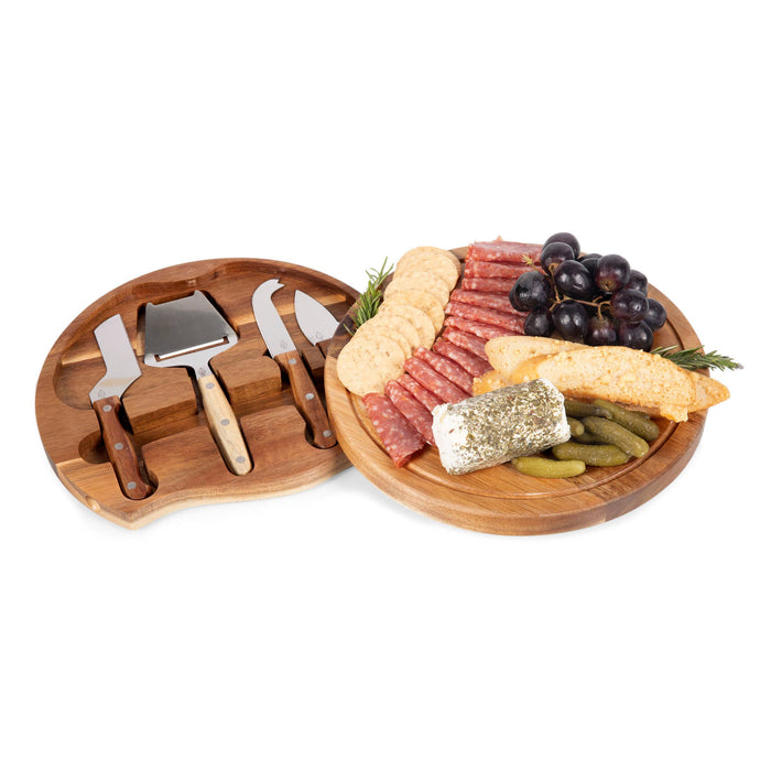 Picnic Time Family of Brands - Acacia Circo Cheese Cutting Board & Tool Set