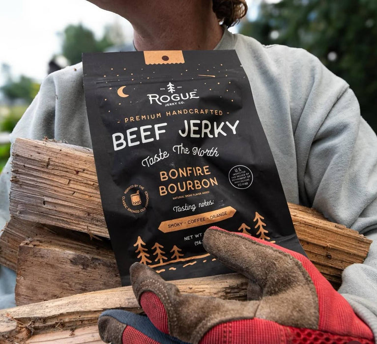 Rogue Jerky Co. - Bonfire Bourbon Beef Jerky - 2.0 OZ.