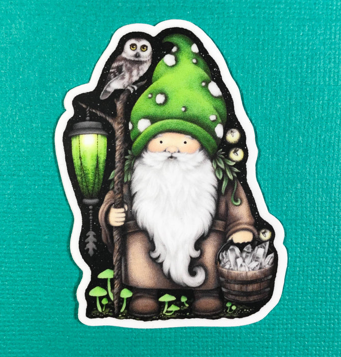 Abundance Illustration Forest gnome sticker