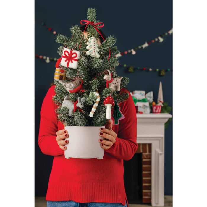 Danica Jubilee - Toadstool Felt Christmas Tree Ornaments - Assorted