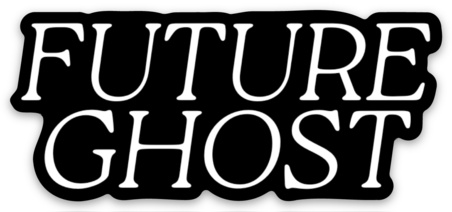 Elyse Breanne Design - Future Ghost Sticker, 3x1.3in | Fall & Halloween