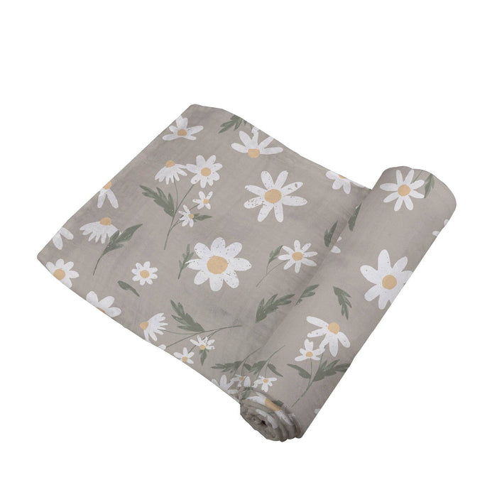 Newcastle Classics - White Daisy Bamboo Swaddle